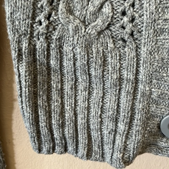 Mudd Gray Hooded Long Sleeve Button Up Sweater Cardigan M - Picture 4 of 11